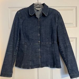 Vintage fitted blue denim jacket, Nine West, small, very good condition
